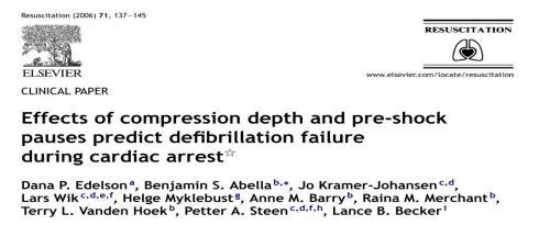 most cited paper in Resuscitation in the 5-year period