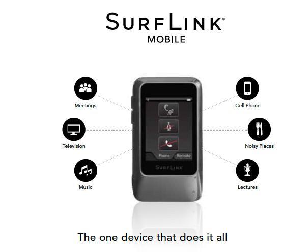 Surflink accessories WIRELESS HEARING AIDS Combined with SurfLink accessories, you can easily enjoy