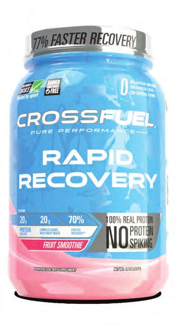 AVAILABLE FLAVOUR: FRUIT SMOOTHIE RAPID RECOVERY POST-WORKOUT REGENERATOR PRO 10X PREMIUM MULTI-SOURCED PROTEIN BLEND 20 g of rapidly absorbed isolate proteins 20 g of complex carbs from non-gmo waxy