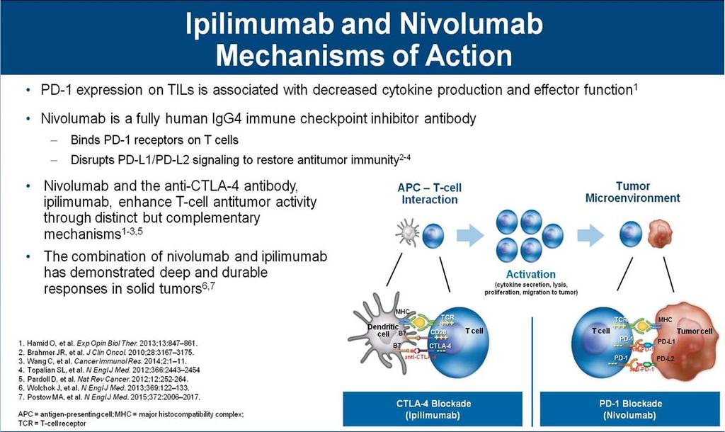 Ipilimumab and Nivolumab <br />Mechanisms of Action