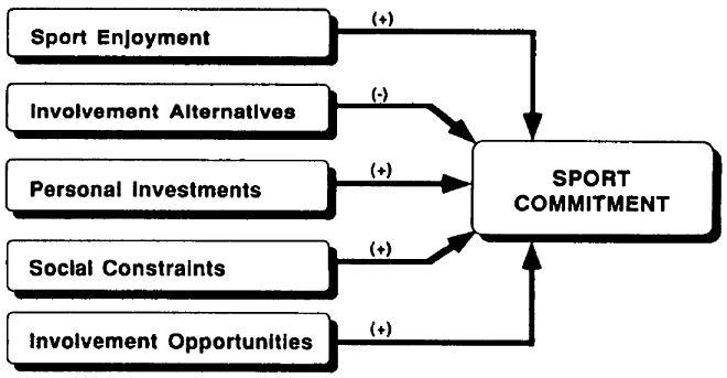 Figure 1. Depiction of the original SCM from The Construct of Sport Enjoyment (p.200) by T.K. Scanlan & J.P. Simons, in Motivation in Sport and Exercise.
