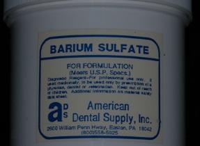 available from Lang Dental: Or, mix Barium Sulfate