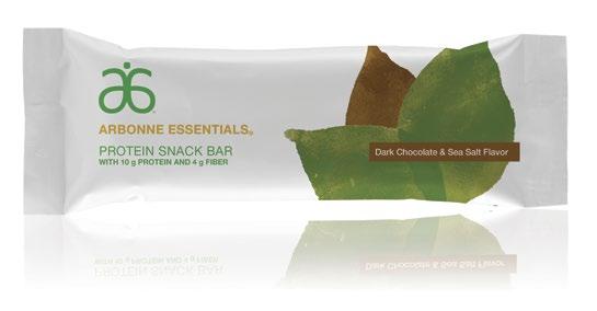 PROTEIN SNACK BARS Delicious snack option containing 10 g of vegan protein and 4 g of fiber per bar Pumpkin and sunflower seeds add crunch and flavor Available in Dark Chocolate & Sea Salt Flavor and
