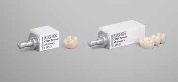 08 I 09 Zirconium oxide CEREC Zirconia CEREC SpeedFire Full-contour zirconium oxide for CEREC Zirconia is a sought-after high-performance material that is linked with an optimally adapted workflow by