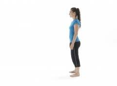5.2. Lunge Starting position: Stand with feet hip-wide apart, hands on your hips. Exercise: Lunge forward slowly at an even pace.