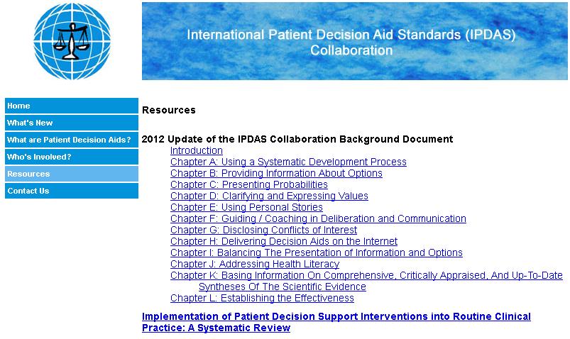 2012 Update of the IPDAS