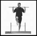 touches head, T-spine & sacrum) No torso movement is noted Dowel & feet remain in sagittal plane Knee touches board behind heel of front foot Hips, knees & ankles remain aligned in the sagittal plane