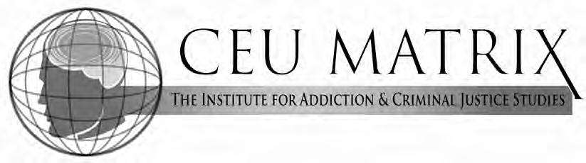 Presents TREATMENT OF ADOLESCENTS WITH SUBSTANCE USE DISORDERS MODULE 2 Internet Based Coursework 3 hours of educational credit Approved by such credentialing bodies as: National