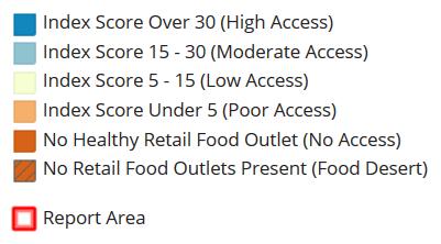 Community Food Retail Environment GARFIELD Status Oklahoma Establishments (rate per 100,000 population) Fast Food Restaurants, 2015 85.8 73.4 Grocery Stores, 2015 21.5 17.