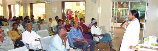 Community Screening: A screening program was conducted on 11 November 2014 for women from a self help group - DWACRA and 115 people were
