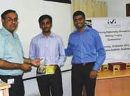 Education Day Celebrations IVI Young Optometry Researcher Rolling Trophy Bausch and Lomb School of Optometry (BLSO) interns Hemanth Reddy and Syed Hafiz won the India Vision Institute Young Optometry
