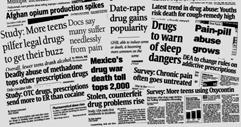 Opioids Behind the Headlines Opioids Local Headlines El Chapo Open air market CDC report re: ER visits Naloxone inhaler- Kirk CNN, BBC America, Al Jazeera America add BBC clip The Opioid Epidemic