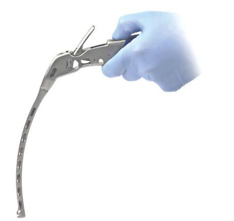Figure 41a If needed, use the Rod Bender to bend the Rod according to patient anatomy (Figure 41c). Do not bend the Rod prior to placing it in the Percutaneous Rod Inserter.