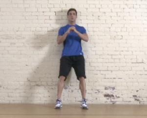 Start in a seated position with your back up against a wall and your knees