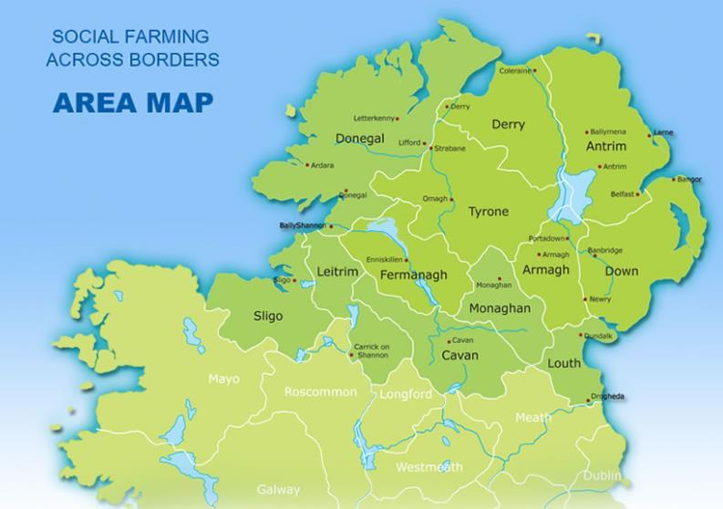 Indicative cross border community network areas 1. Derry/Letterkenny/Coleraine 2.