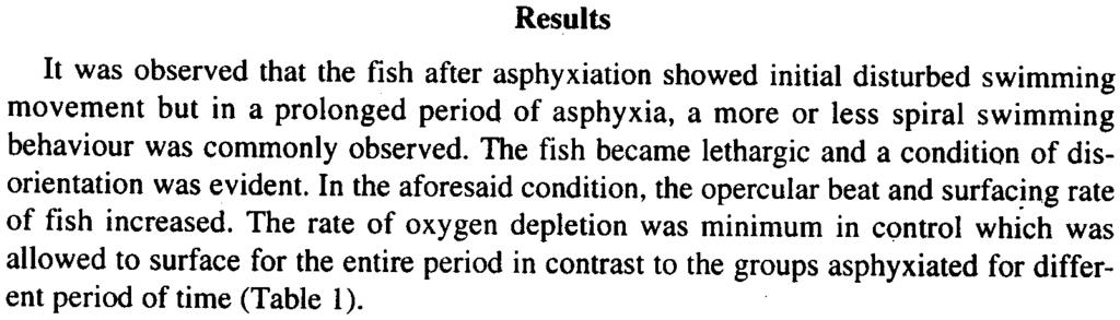 During the acclimation the fish were fed to satiation with fish pellets (Proximate Analysis: protein, 40%; fat 8.7%; minerals, 10.9% and moisture 6.5%) two times a day.