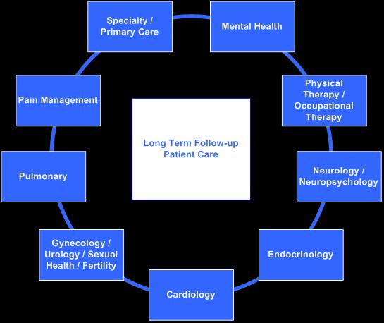Figure 2. Long Term Clinic Model Multidisciplinary subgroups were later developed.