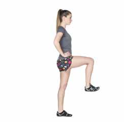 STEP BACK LUNGE KNEE DRIVE This sequence prepares you