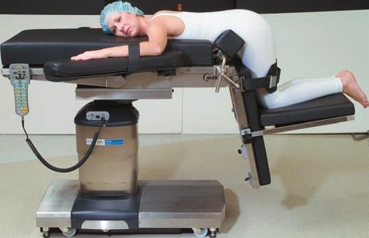 Lateral Neurosurgery Lateral Park Bench position using Multi-Poise Headrest.