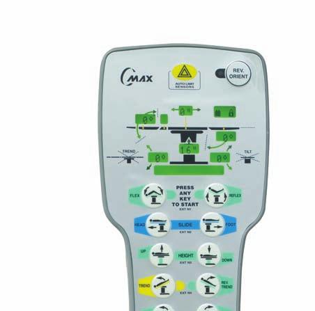 The Flex", Reflex" and Level" functions help ensure quick and safe patient positioning.