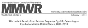 CDC recommended algorithm for reverse sequence