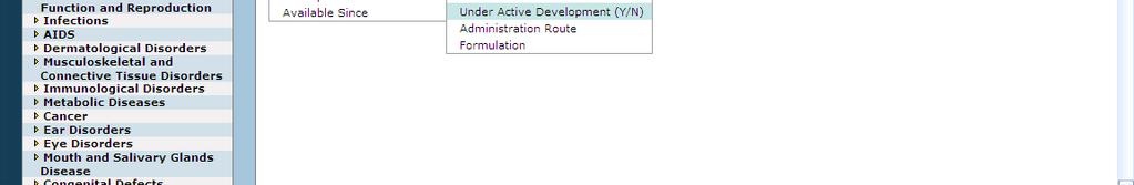 -> Under Active Development = Y