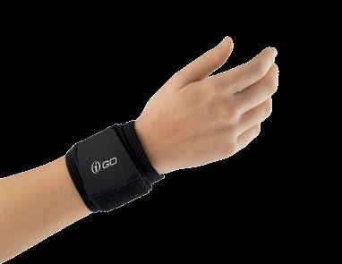 WRIST BAND SUPPORT Dual elastic straps provide custom compression and fit Designed to limit wrist motion
