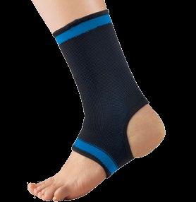 pre-shaped for ideal fit Breathable, dual-stretch material for even compression