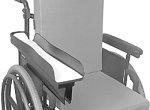 A strap can also be added to the trough to provide additional support. Lap trays Lap trays are attached to the armrest of a wheelchair and lie across your lap.