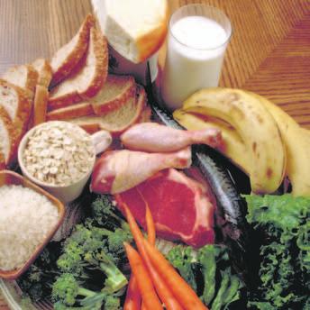 BCS_G8_U1C02_J15 5/23/06 11:45 AM Page 65 Four Food Groups One way to make sure your diet is healthy is to eat a variety of foods from four food groups: grain products, vegetables and fruit, milk