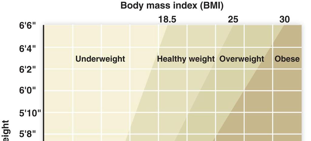 BMI = (