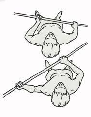 LYING ACTIVE ASSISTED FORWARD ELEVATION Using a stick or cane, the healthy arm will move the injured arm over the head.