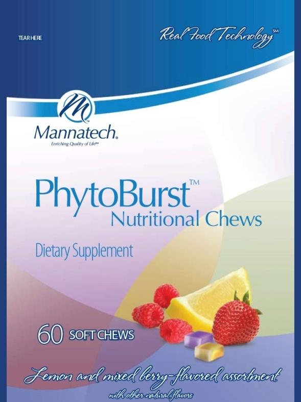 Product Sales Training Guide PhytoBurst Nutritional Chews 11 Section 6 PhytoBurst Packaging & Pricing Packaging: Each bag contains an assortment of lemon and mixed berry-flavored chews.