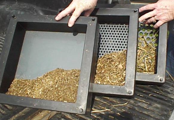 Penn State Separator Top Middle Bottom Corn Silage (1/4) <