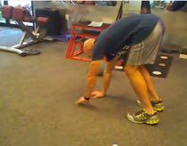 Return to the top by contracting the quadriceps, groin and hip extensors of the lead leg.