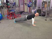 1-Leg Lying Hip Extension (see above) Spiderman Climb Brace your abs. Start in the top of the pushup position.