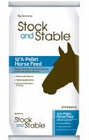 Equine: Nutrena Stock and Stable 12% Horse Feed offers basic nutrition for maintenance horses and easy keepers at a great