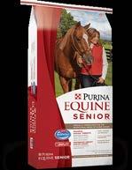 Equine: Purina Purina Equine Senior is formulated to deliver complete balanced nutrition,