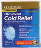 25 Generic Effervescent Cold Relief 20/Tb