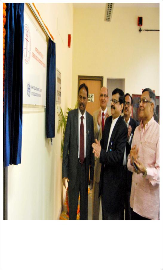 Opening of the WHO Collaborating Centre in Tuberculosis Training at NITRD on World TB Day 2015 Unveiling of the plaque by Dr.
