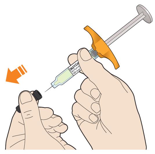 Prepare the injection site. Wash your hands. Clean skin with an alcohol wipe. Do not touch the injection site again before the injection.