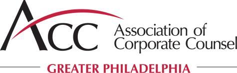 September 12, 2017 Dear Current or Prospective Sponsor: The Association of Corporate Counsel Greater Philadelphia Chapter is proud to serve as the In-house Bar Association SM for attorneys in