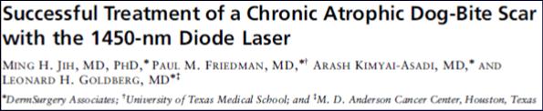 Lasers Options For Flat/Atrophic Scarring 595-nm Pulsed dye laser (PDL) Infrared (1,064/1,320 Nd:YAG, 1,450