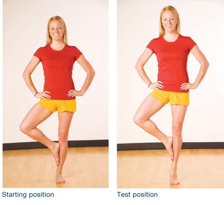 Stork-stand Balance Test: Objective To assess static