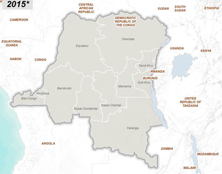 Recent VDPV2 emergence in Democratic Republic of Congo WPV and cvdpv cases, Jan 2015 to Aug 2015 A VDPV2 event confirmed in Katanga, Village of Kisangwe, in September virus isolated from 18 month old