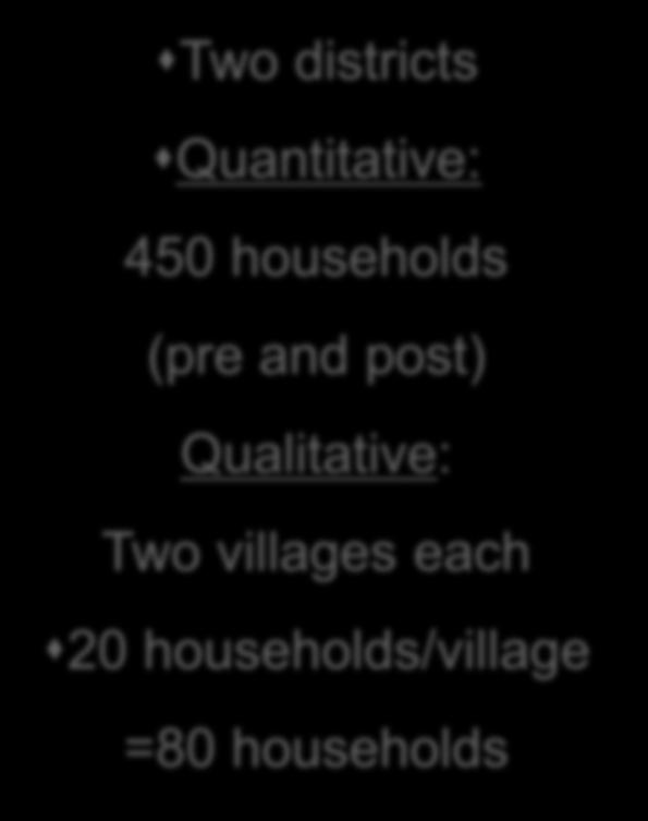 Qualitative: Two villages each 20