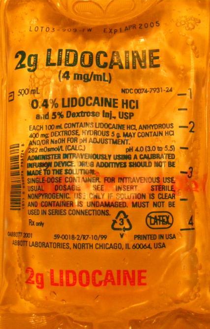 7. Your patient from above is resuscitated after a couple of rounds of drug therapy, and you now must start a lidocaine drip at 3 mg/min, using microdrip tubing.