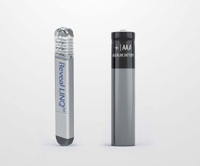 REVEAL LINQ SYSTEM ADVANTAGES REVOLUTIONIZING CARDIAC MONITORING The smallest, most powerful insertable cardiac monitor One-third the size of a AAA battery (1.