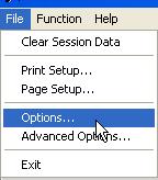 Software Options Basic Options Several options are available which allow the user to customize the AVANT