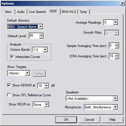 Values can be changed by using the check boxes and pulldown menus shown above.